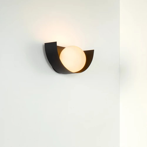 Lucide BENNI - Applique murale - 1xG9 - Noir - ambiance 1